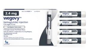 Photo: a packet of Wegovy injections