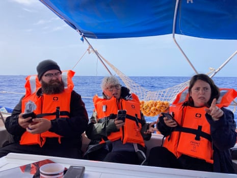 Sam Woripa Watson and Anny Mokotow who are crew members of the Global Sumud Flotilla Australia en route to Gaza in May 2026. They are among 11 Australians detained by the Israel Defense Forces (IDF).
