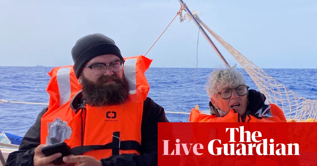 News live: Dfat ‘urgently seeking’ welfare updates for 11 Australians taken from Gaza aid flotilla