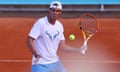 Rafael Nadal in training
