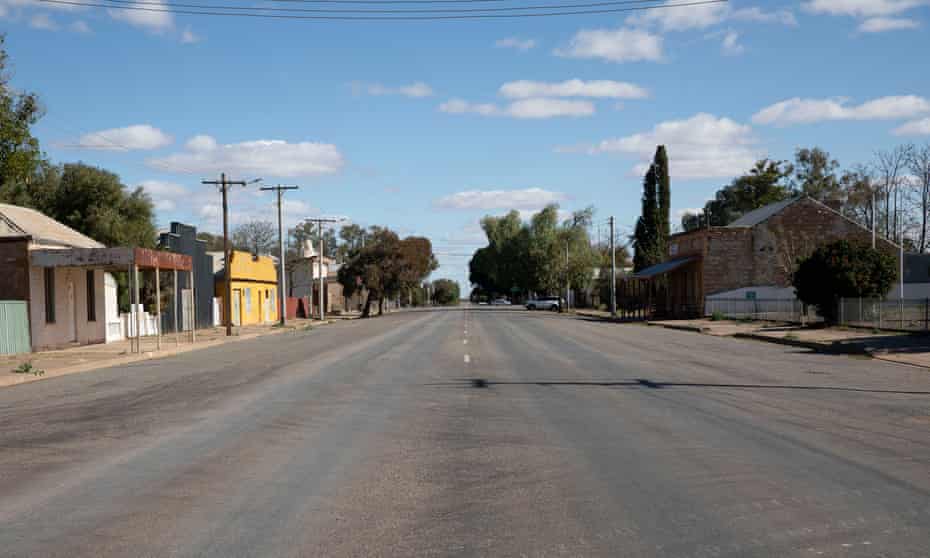 A deserted street in Wilcannia