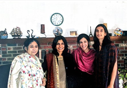 Sabiha Hussain, second from left, with her family.