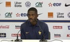 'Huh?! Oh, wow!': France's Ousmane Dembélé learns Germany lost to Japan – video