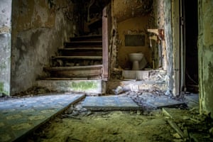 Inside an old abandoned house