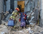 Destruction in Kyiv, monsoon flooding and a pink lake: photos of the day – Thursday Destruction in Kyiv, monsoon flooding and a pink lake: photos of the day – Thursday