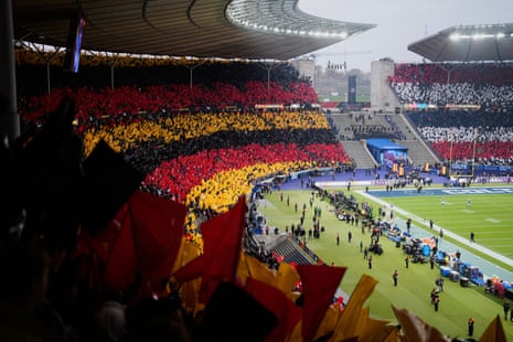 The Olympiastadion is packed for Falcons v Colts
