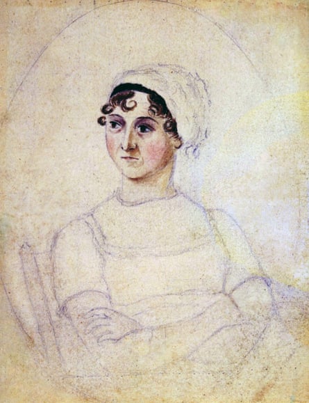 Colour portrait of Jane Austen drawn by her sister Cassandra, dated 1810.