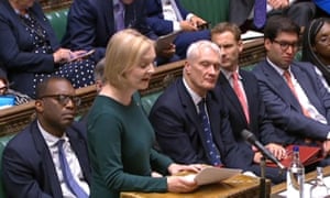 Britain's Prime Minister Liz Truss opens a debate on UK Energy costs in the House of Commons in central London on 8 September