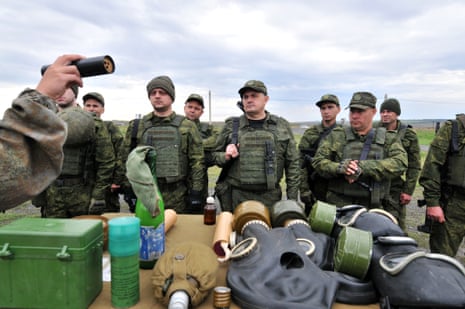 Russian citizens drafted during the partial mobilisation begin their military training in Rostov, Russia.