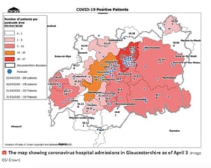 Coronavirus cases as of 3 April, two weeks after Cheltenham racing festival