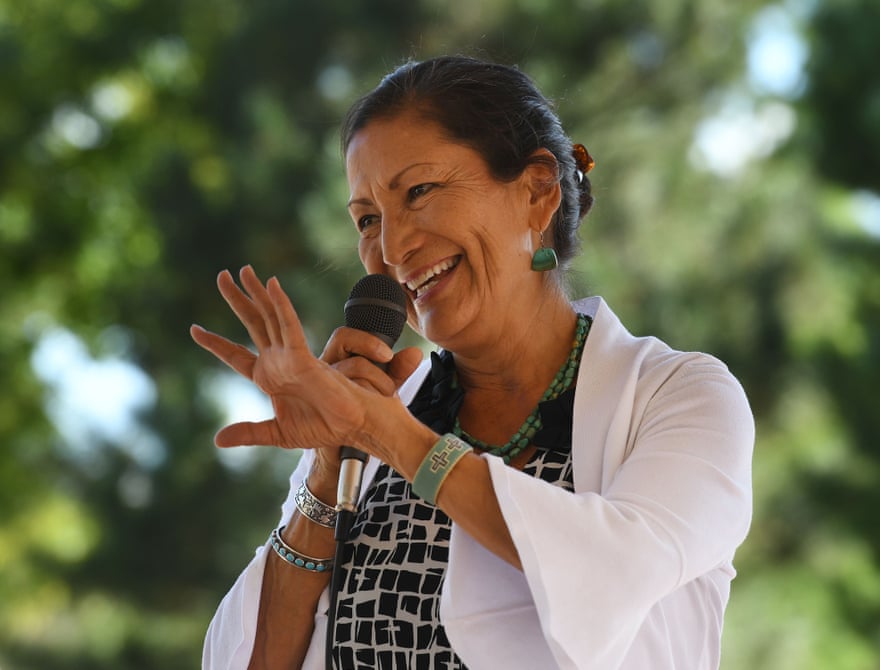 Deb Haaland is a citizen of the Pueblo of Laguna tribe.