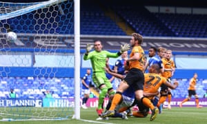 Hull’s Josh Magennis heads in the early goal at St Andrews.