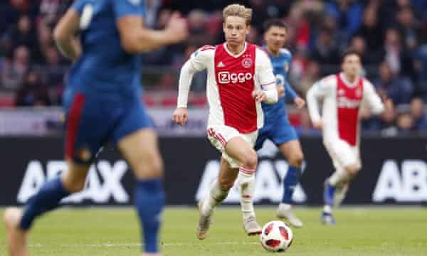 Ajax S Frenkie De Jong I Try To Have A Picture Of Where Everyone Is Football The Guardian