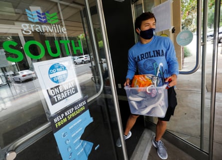 After a coronavirus outbreak in August, students at the University of North Carolina were required to leave student housing.
