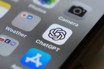ChatGPT app on a phone screen