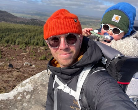 Paddy Maddison and baby