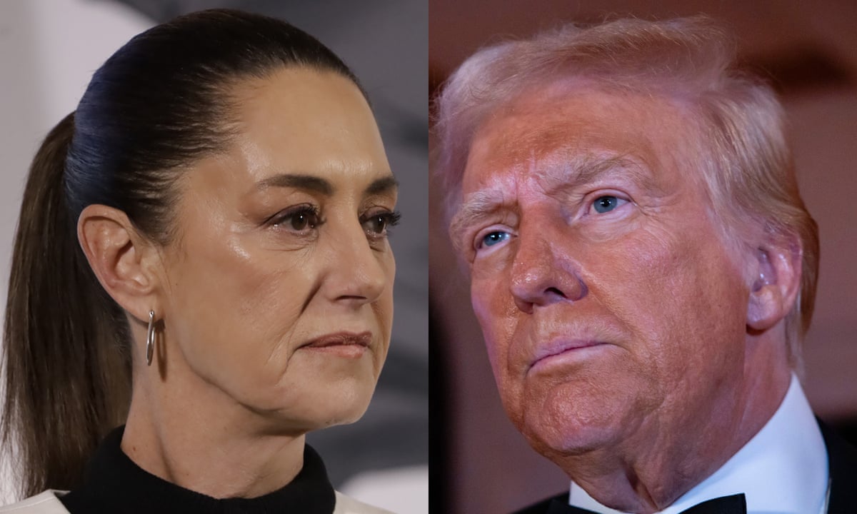 América Mexicana': Mexico's president responds to Trump with renaming of her own | Mexico | The Guardian