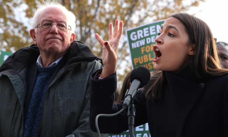 Bernie Sanders and Alexandria Ocasio-Cortez