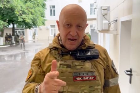 Yevgeny Prigozhin during his aborted mutiny.