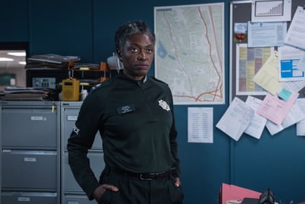 Sgt Sandra Cliff (Andi Osho) looking serious
