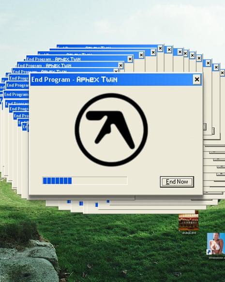 Subtle foreshadowing … Aphex Twin takes over the internet.