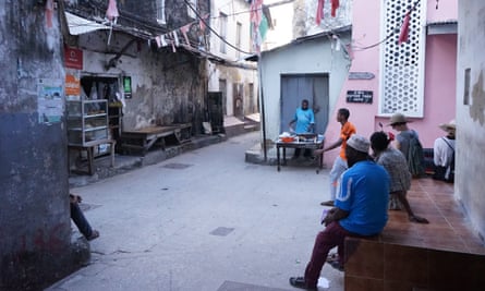 Men socialising in Zanzibar’s Stone Town