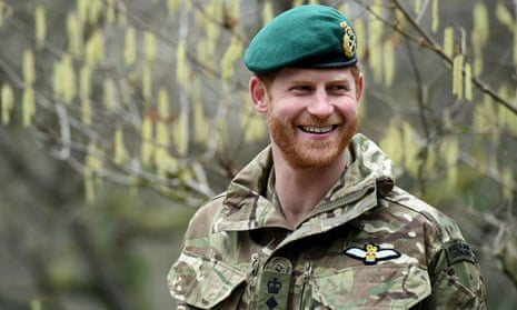 Prince Harry during a visit to 42 Commando Royal Marines in 2019.