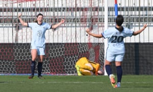 Mjelde celebrates scoring a penalty.