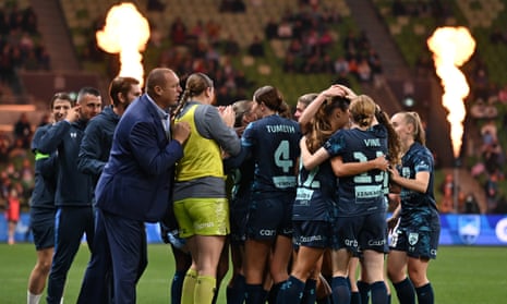 Sydney FC celebrate winning the A-League Women Grand Final and becoming five-time champions.