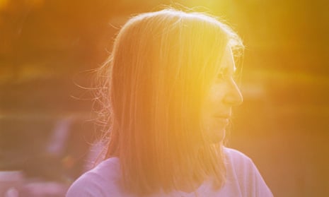 Beth Gibbons in profile, backlit by the sun