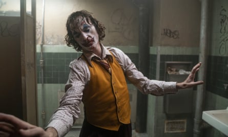 Oppressively bleak origin story ... Joaquin Phoenix in Joker.