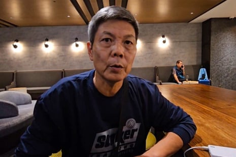 Chinese dissident Cheng Siming is holed up in the transit lounge at Taiwan’s Taoyuan international airport.