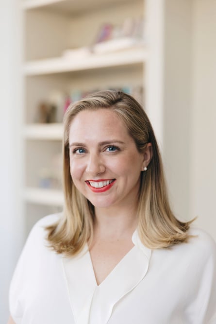 a woman smiling
