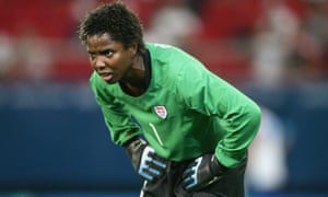 Briana Scurry was a reassuring presence at the back for USA