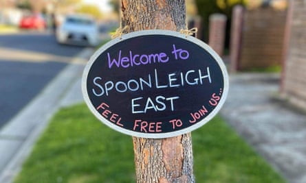 A Spoonville-inspired sign