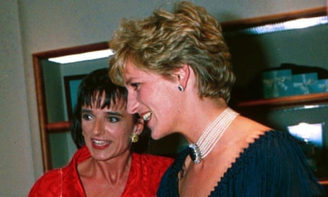Diana, Princess of Wales, with Rosa Monckton in 1993.