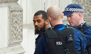 Police detained a man following an incident in Whitehall.