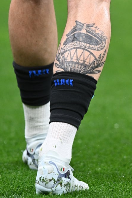 Alessandro Bastoni’s right leg bears the tattoo of San Siro but the Italian has been linked with a move away from Inter.