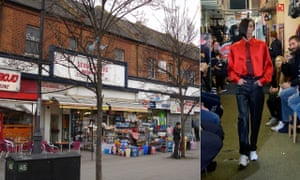 Fragrant fashion … Martine Rose chose the Seven Sisters market for her show.