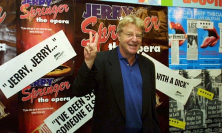 ‘He sighed and let it go but was deeply troubled’ … Jerry Springer attends a performance.