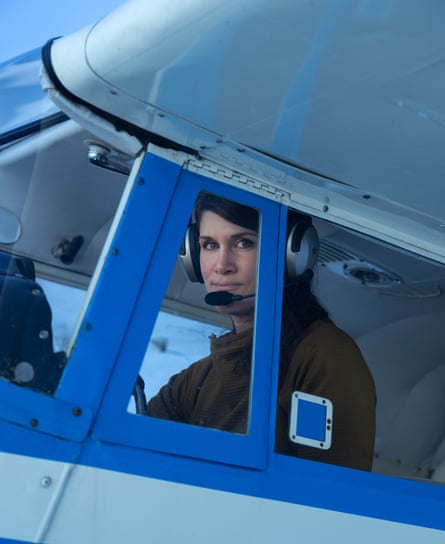 Tosha Cypher, 38, prepares her 1956 Piper Pacer in Hatcher Pass, Alaska. Originally a helicopter pilot, Cypher now flies her Pacer in the backcountry with a growing community of female pilots in the Matanuska-Susitna Valley