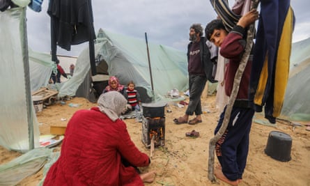 Families in al-Mawasi.