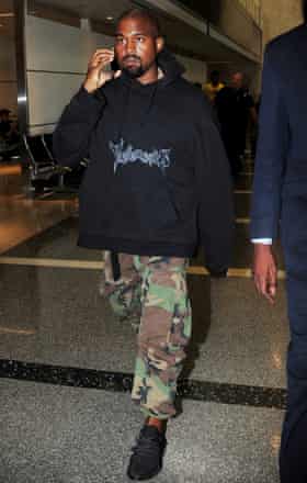 Kanye West at LAX airport, LA, 2015.