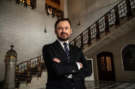 Kraków’s mayor, Aleksander Miszalski, in Kraków’s city hall.