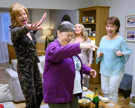 The way we were … Doon Mackichan as Cathy, Elaine C Smith as Christine, Joy McAvoy as Michelle and Arabella Weir as Beth, the cast in series five, 2022.