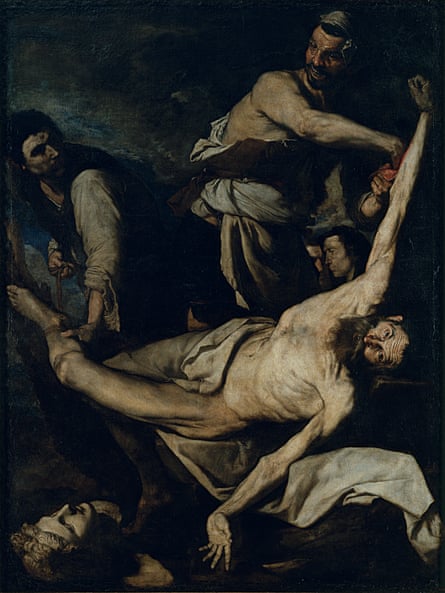 Skilled skinner … the 1644 painting of Saint Bartholomew being flayed.