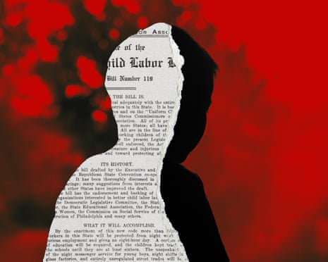 Kinder arbeiten in einer Fabrik