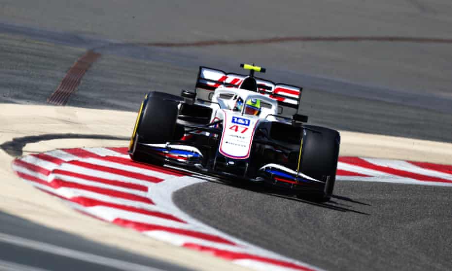 میک شوماخر در اوایل ماه جاری در آزمایش F1 در بحرین در Haas خود.