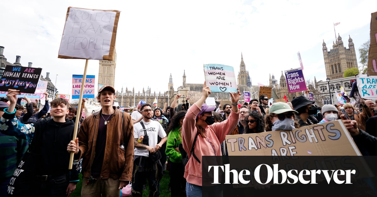 One hell of a turnout': trans activists rally in London against gender ruling