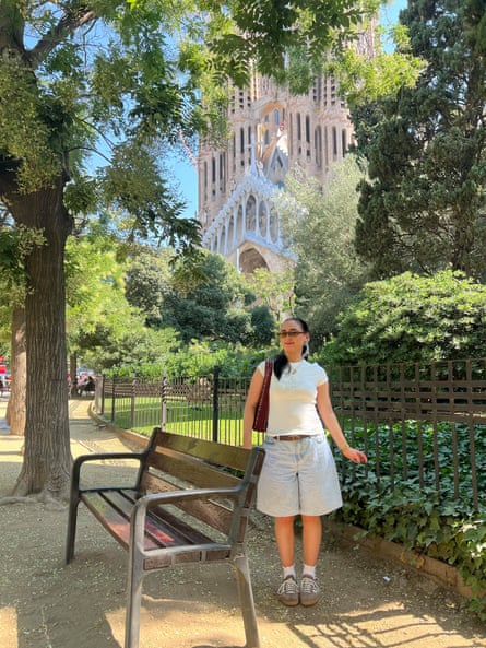 Caelin on her most recent trip to Barcelona, Spain in July 2025.